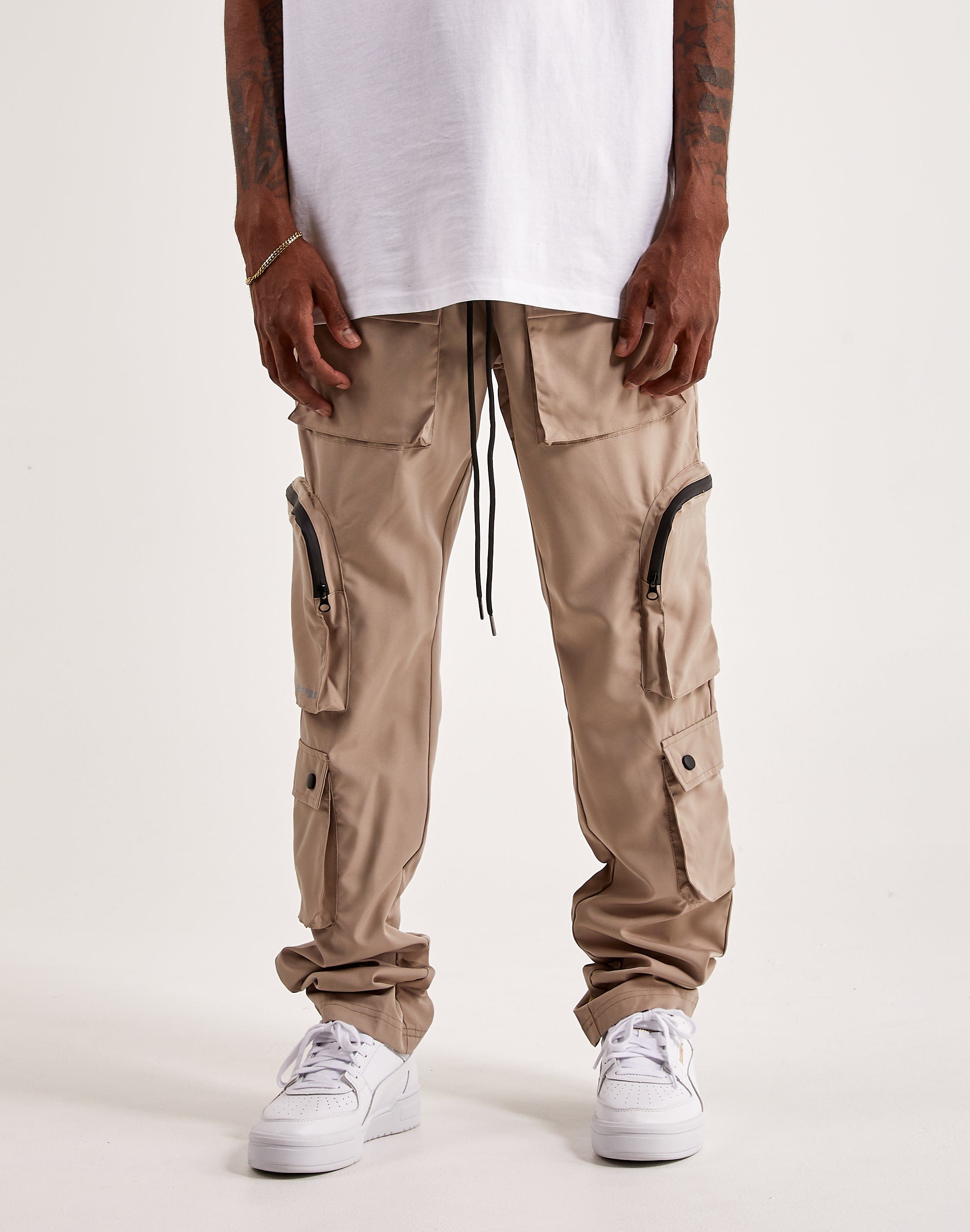 Cotton cargo trousers - Khaki green - Kids | H&M IN